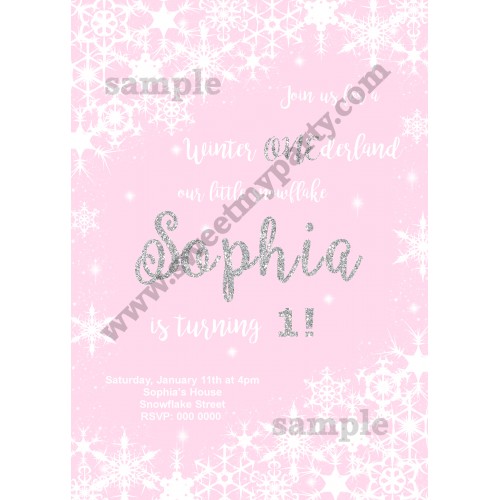 Winter Onederland Invitation,(8)